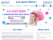 Tablet Screenshot of kandkdance.ca